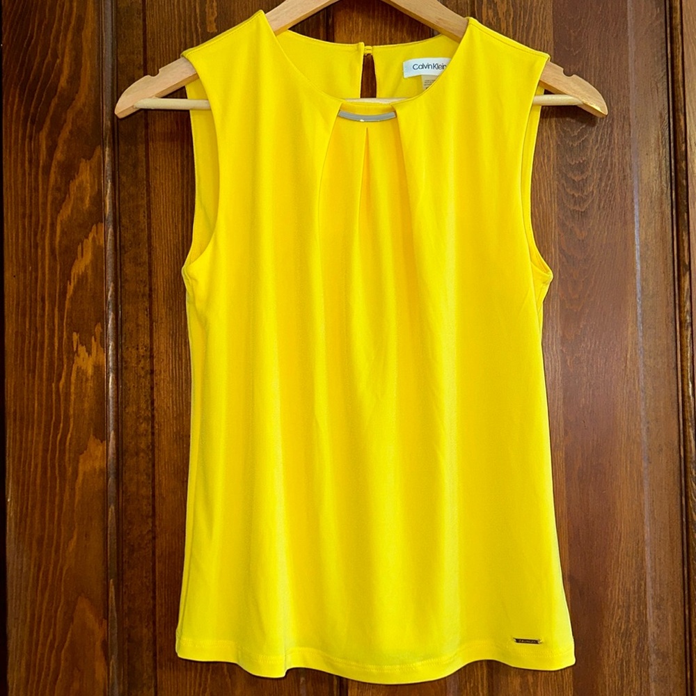 Calvin Klein Yellow Blouse